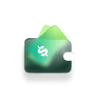 Wallet with money
