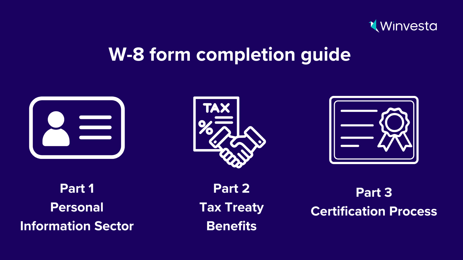 W-8BEN form completion guide Three sections shown: Personal Information, Tax Treaty Benefits, and Certification Key fields highlighted: Name, Citizenship, PAN, Treaty Article, Signature, and Date W-8BEN form completion guide Three sections shown: Personal Information, Tax Treaty Benefits, and Certification Key fields highlighted: Name, Citizenship, PAN, Treaty Article, Signature, and Date