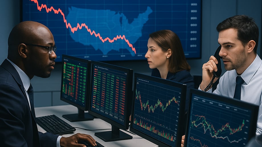 The U.S. stock market plunges amid tariff-induced recession fears