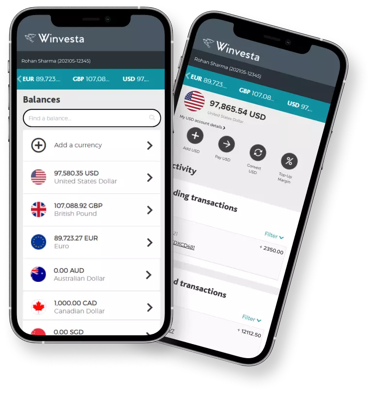 Winvesta Mobile View